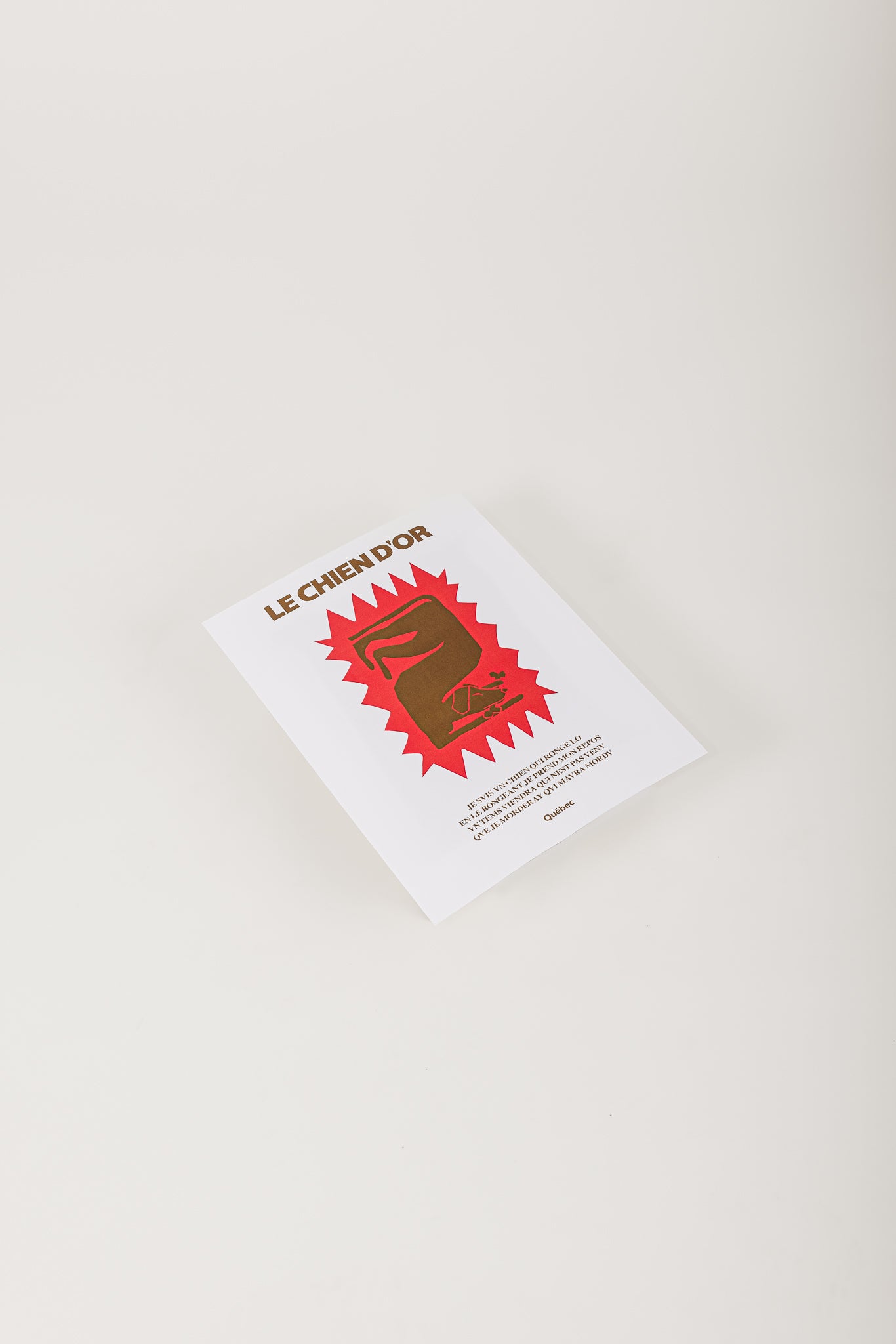 Affiche "Le chien d’or"