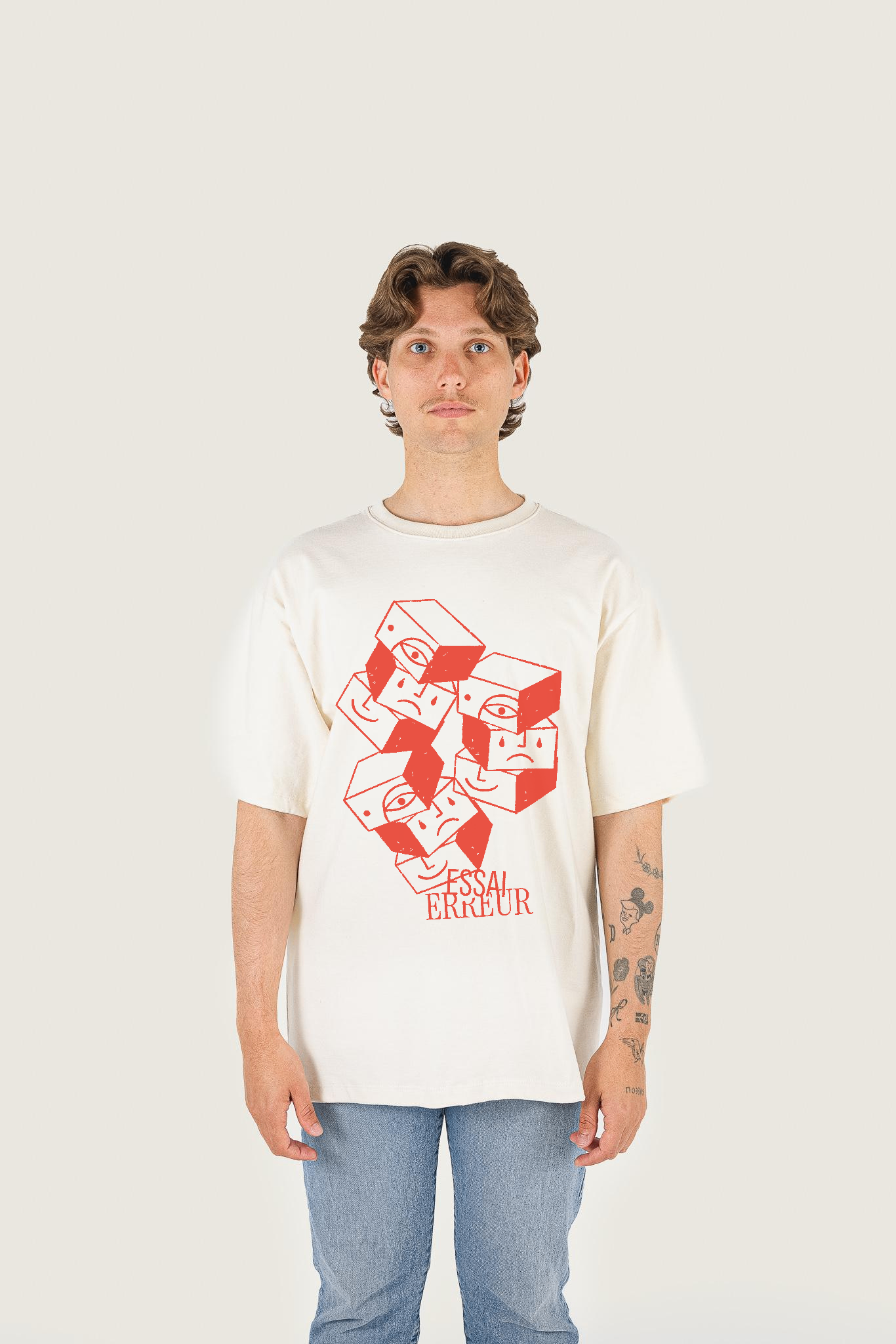 T-Shirt "Essai Erreur" | Boxtee Heavyweight