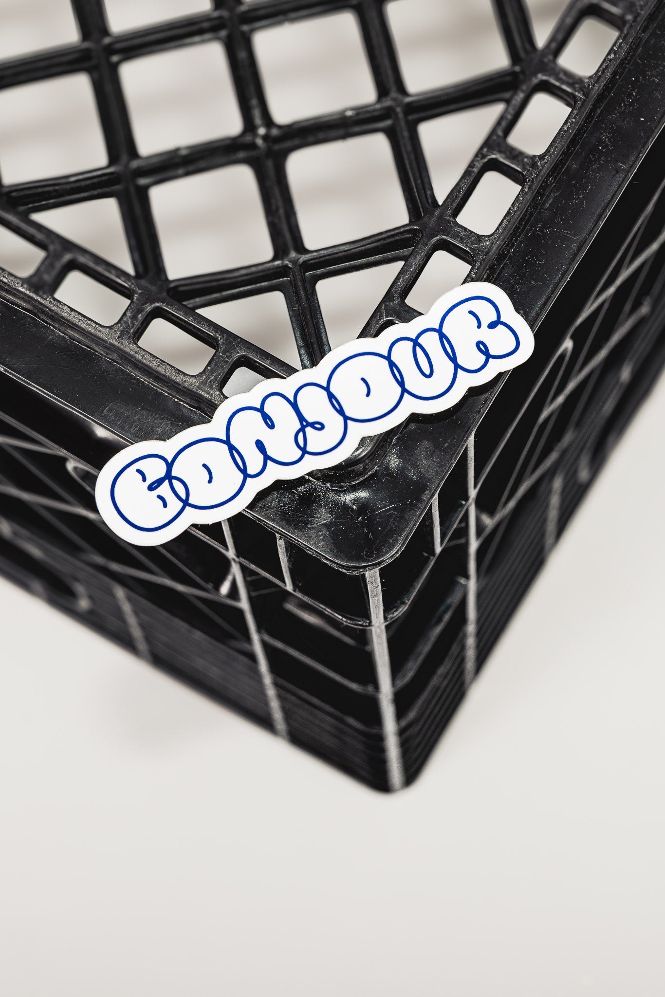 Autocollant - Bonjour (bleu)