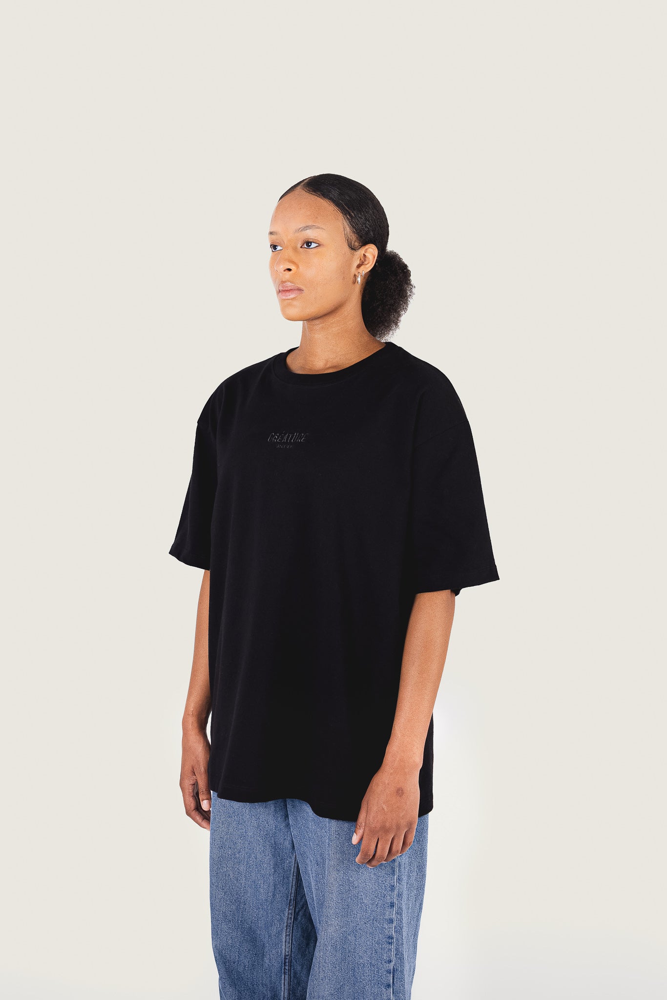 T-Shirt brodé "Créature Atelier" | BoxTee Heavyweight