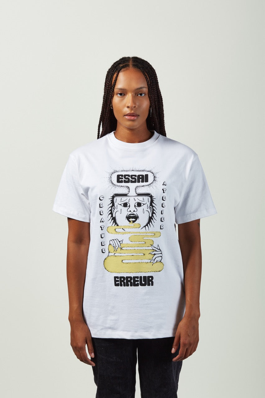 T-Shirt "Essai Erreur" x "Human Egg" | Relax Fit Heavyweight