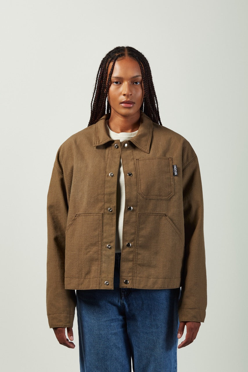 La veste essentielle | Coton Ripstop | Taupe