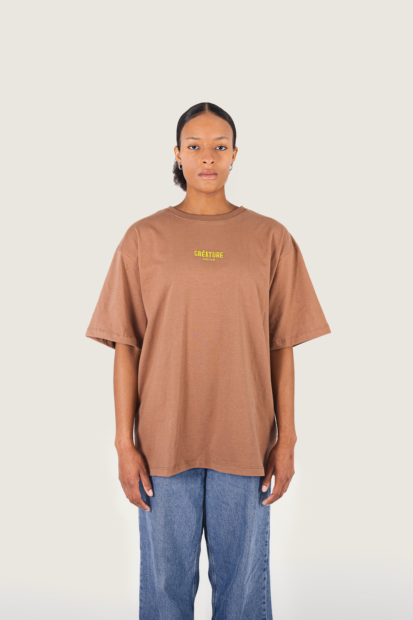 T-Shirt brodé "Créature Atelier" | BoxTee Heavyweight