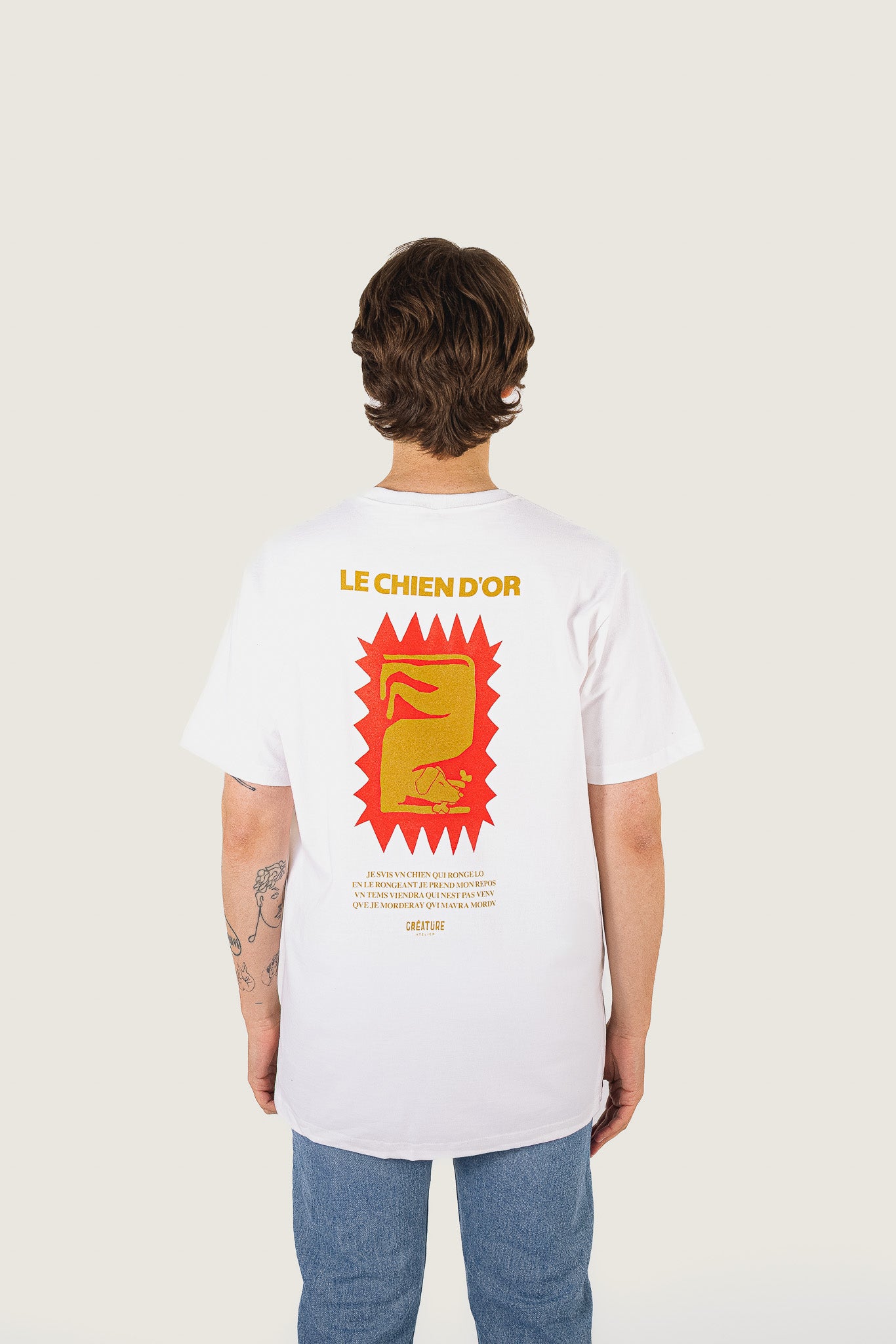 T-Shirt "Le chien d'or" | Relax Fit Heavyweight