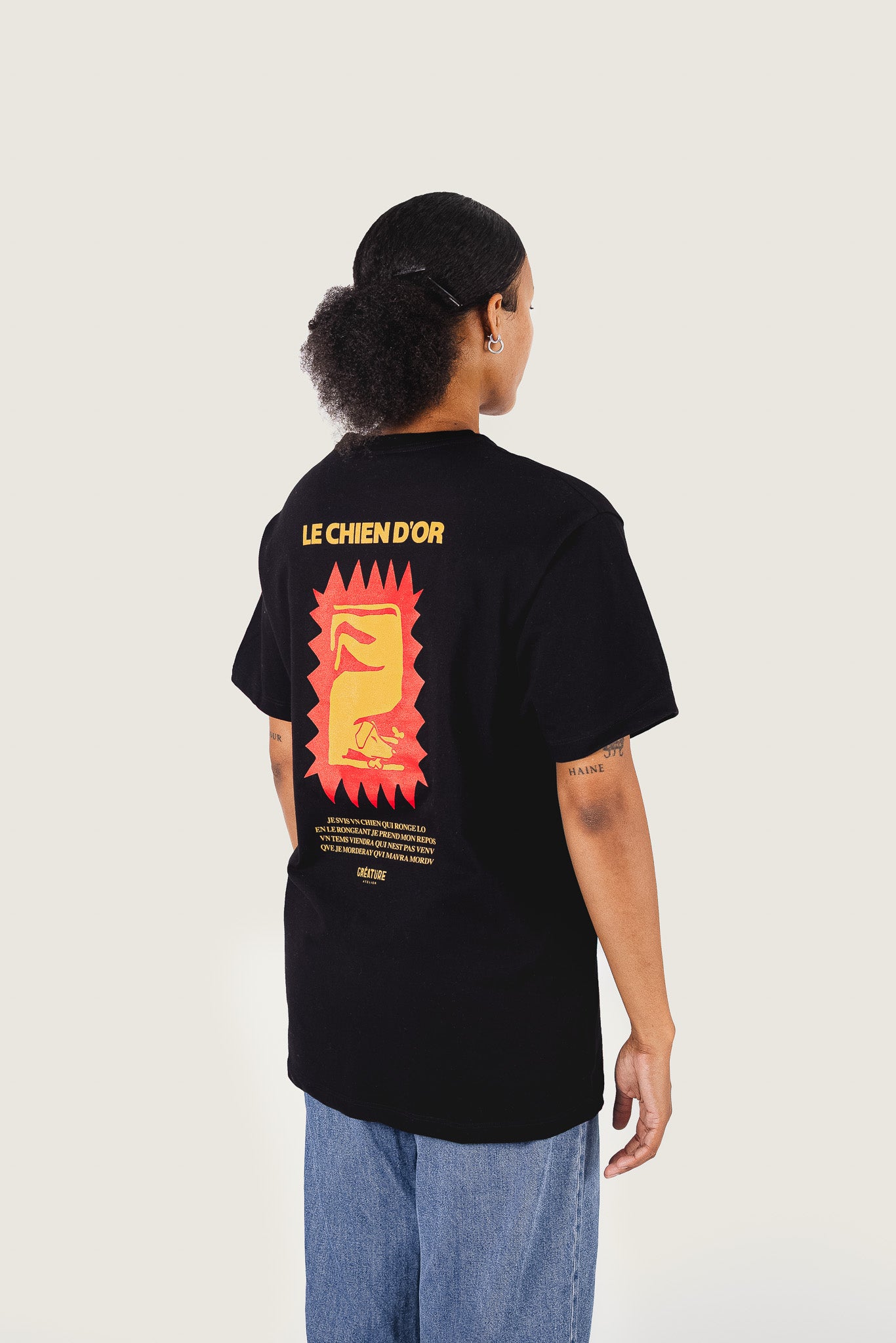 T-Shirt "Le chien d'or" | Relax Fit Heavyweight