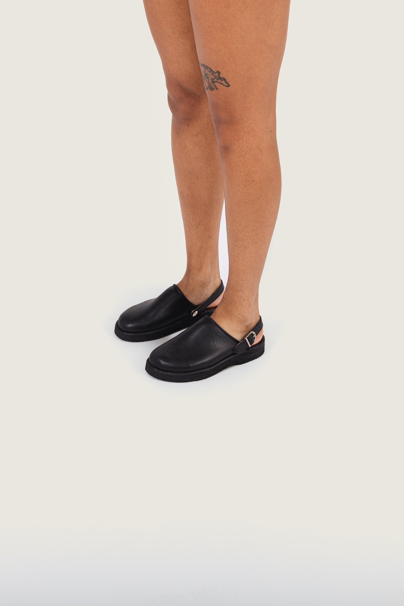 Leather mules