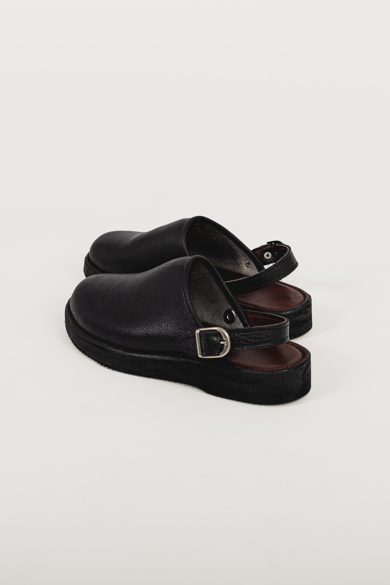 Mules en cuir