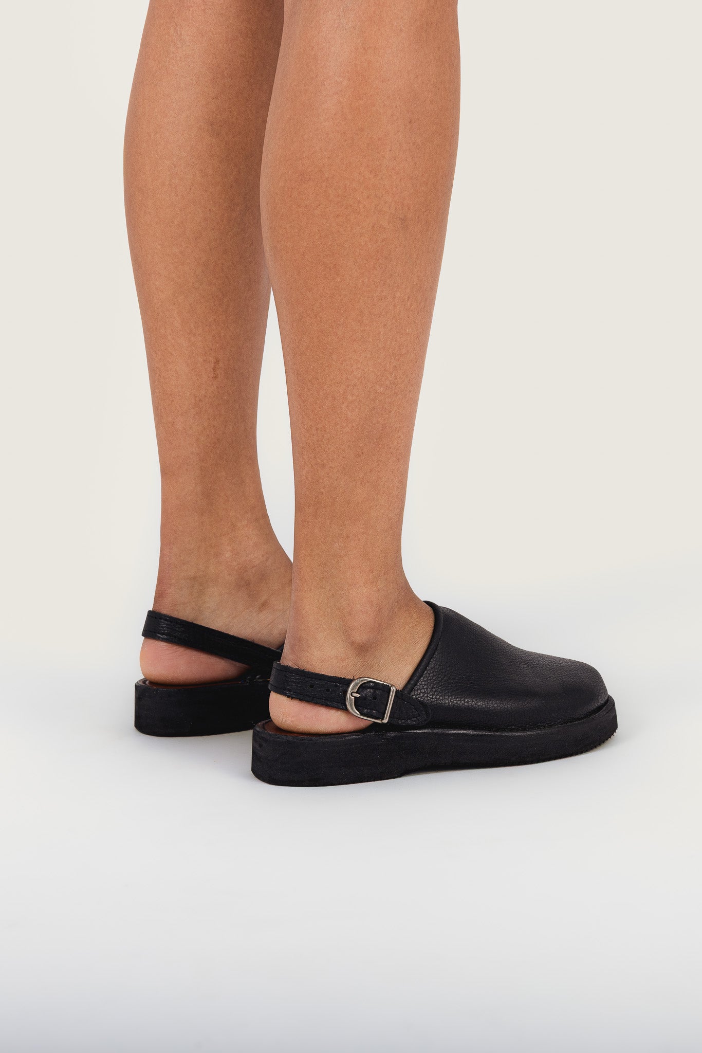 Leather mules