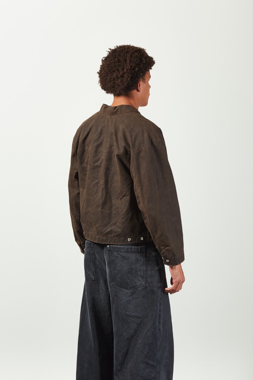 La veste essentielle | Waxed Canva | Brun Chocolat