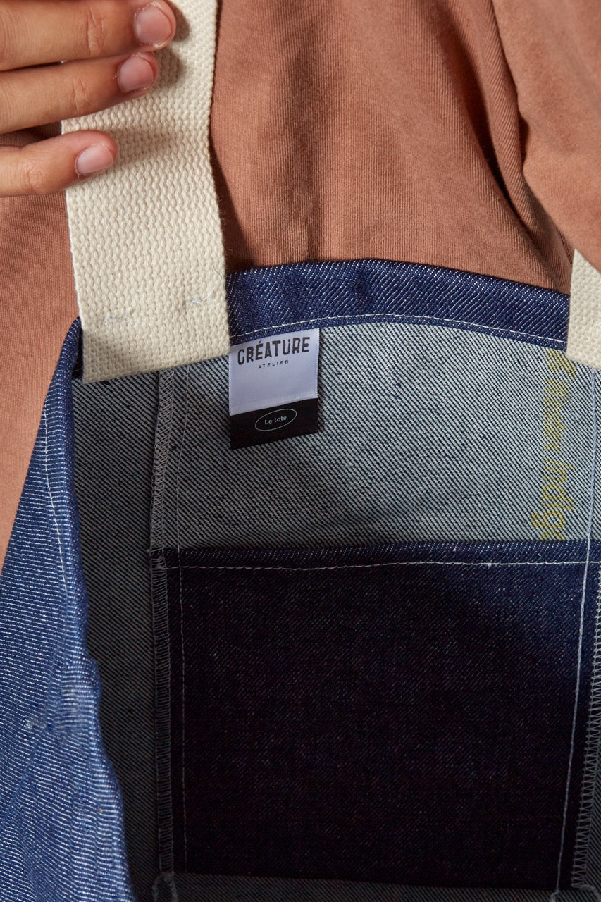 Tote Bag "Intelligence Naturelle" | Denim